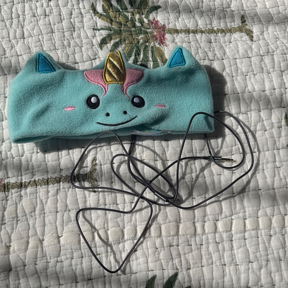 Unicorn Kids Headband - Teal and Pink